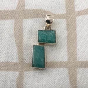Sterling Apatite Pendant